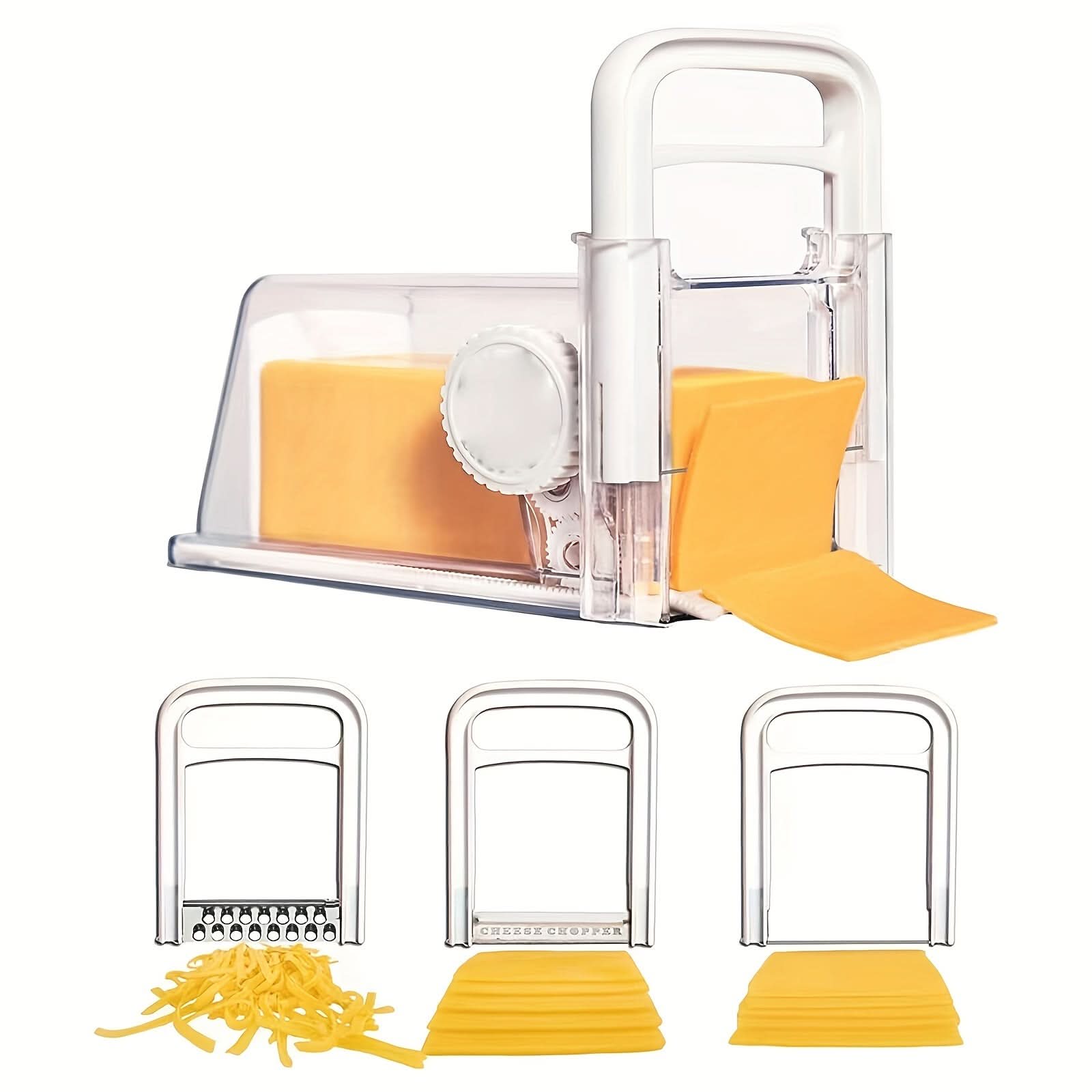 4-in-1 Cheese Slicer Set - Block Cutter & Shredder