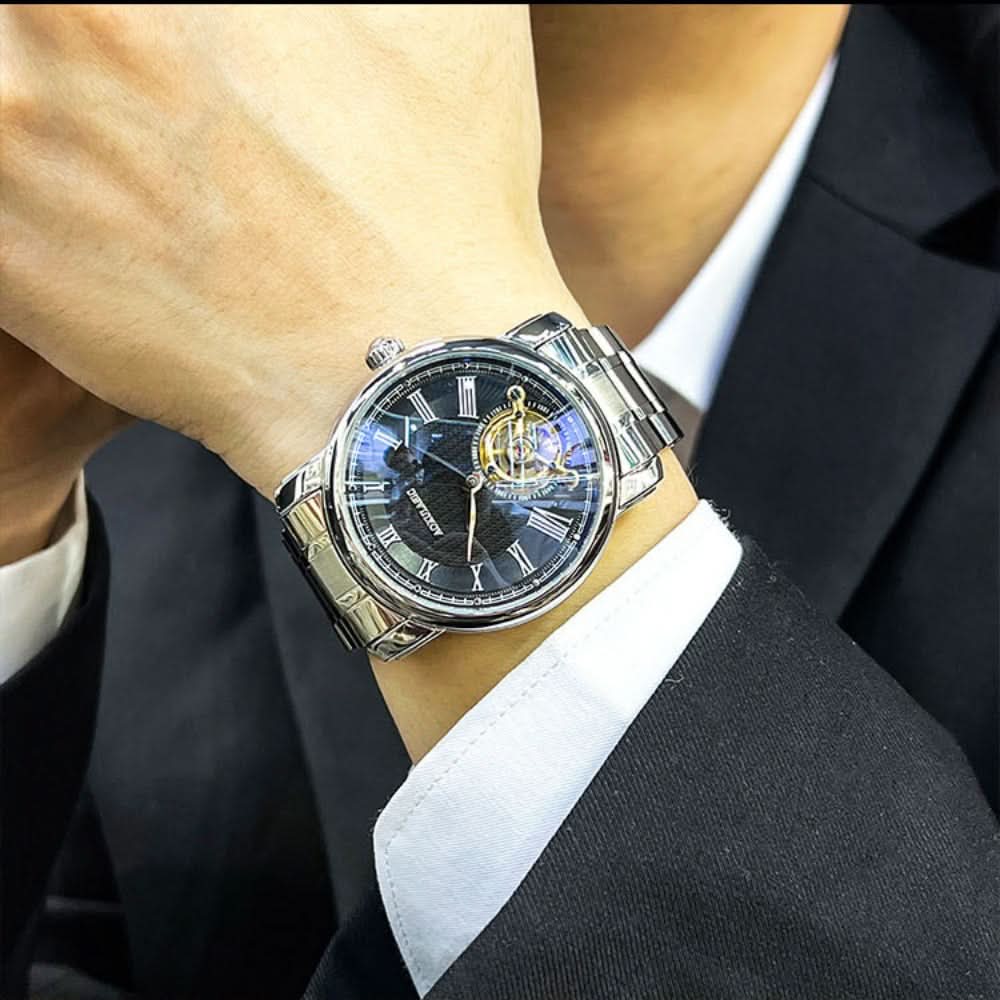 Luxury Men's Mechanical Watch - Tourbillon Automatic Movement