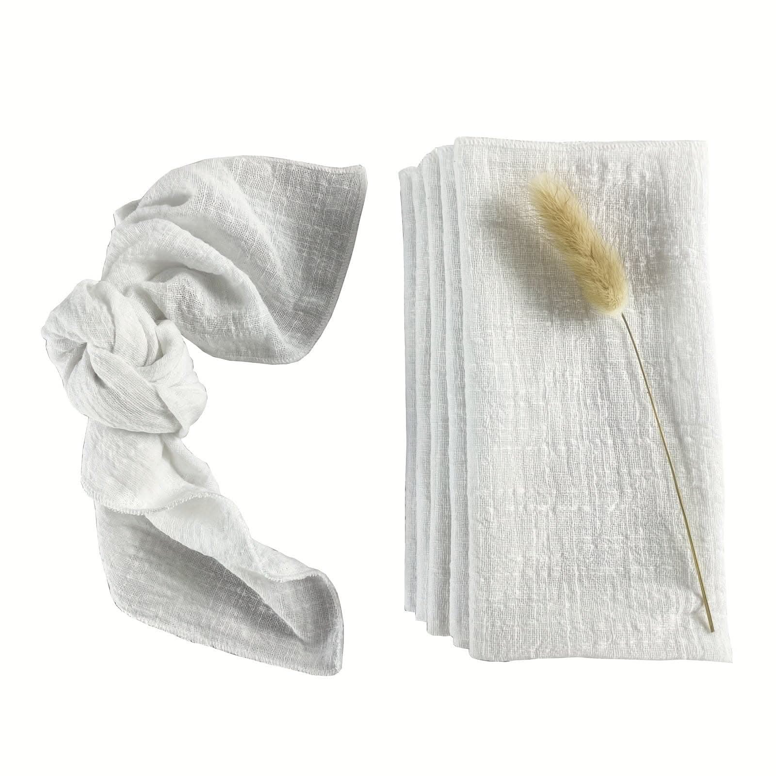 1 pc. Luxury Solid Color Cotton Napkin Set - Elegant & Durable