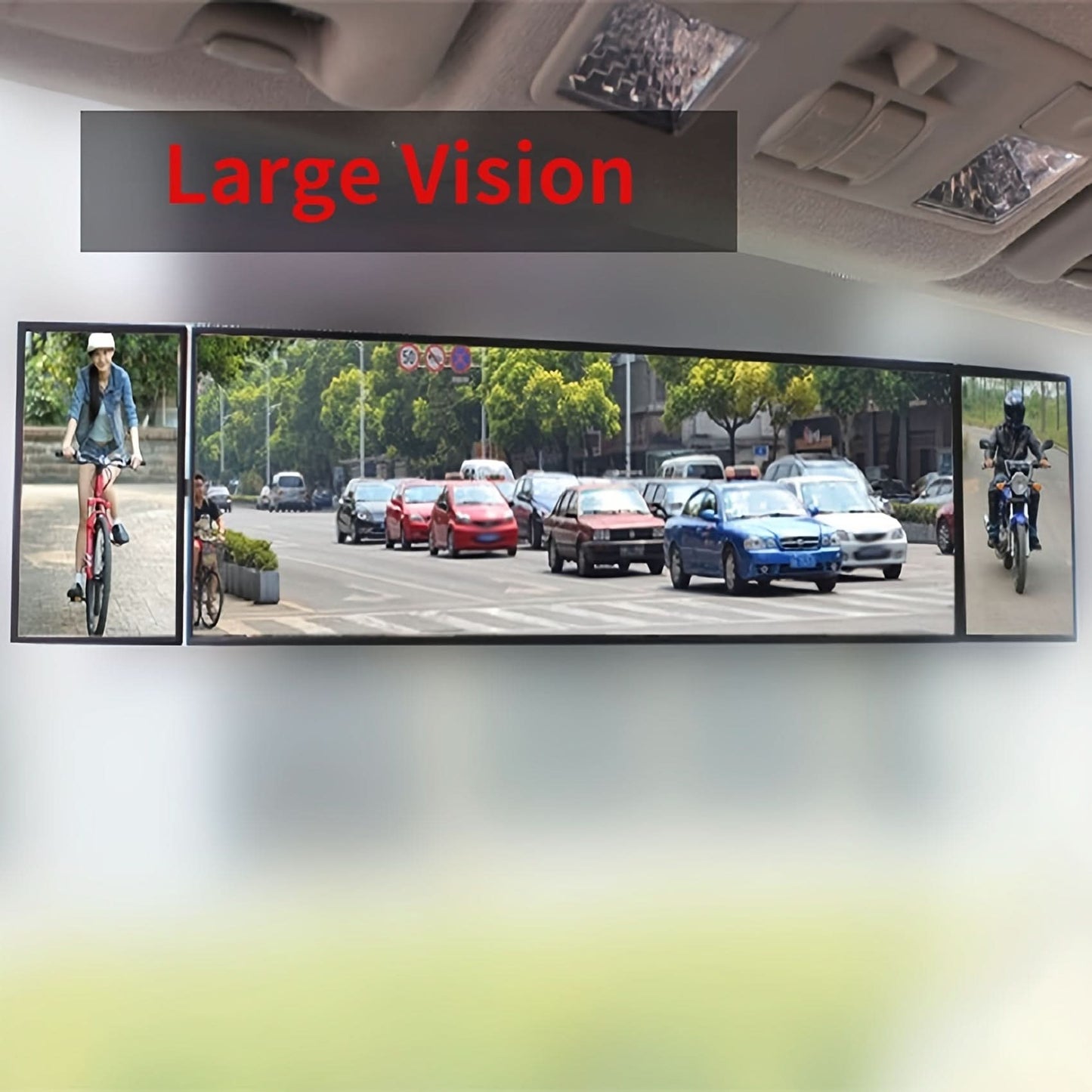 Wide-Angle Rear View Mirror – Clip-On Safety Mirror for Cars