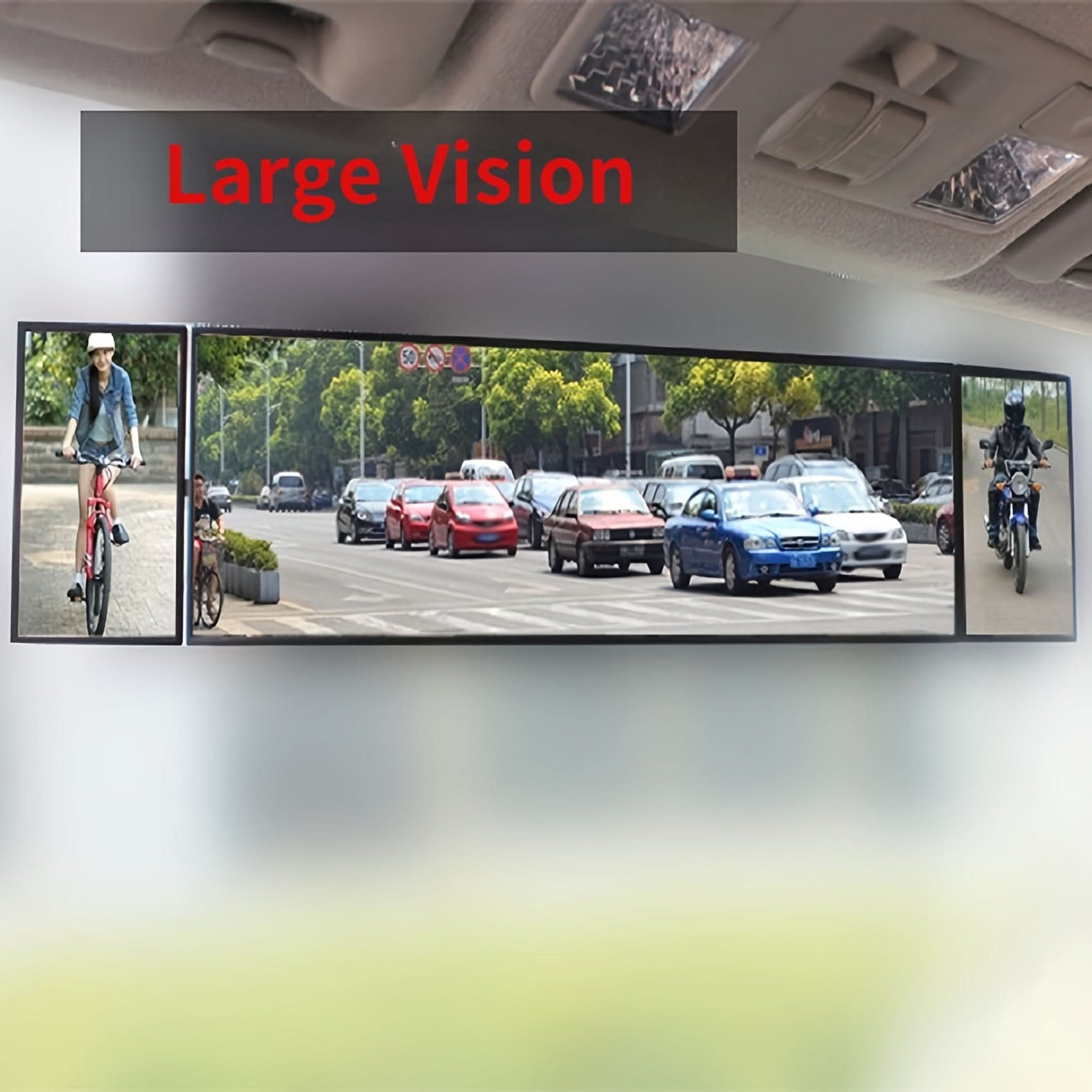 Wide-Angle Rear View Mirror – Clip-On Safety Mirror for Cars