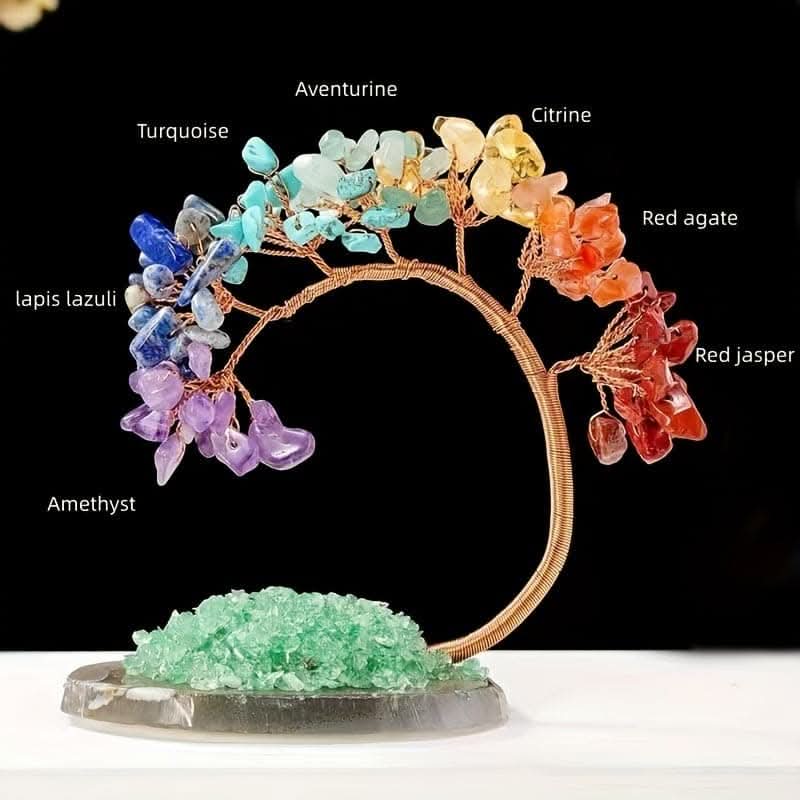 1 pc. 7 Chakra Tree Buddha Statue - Money Tree for Wealth & Luck