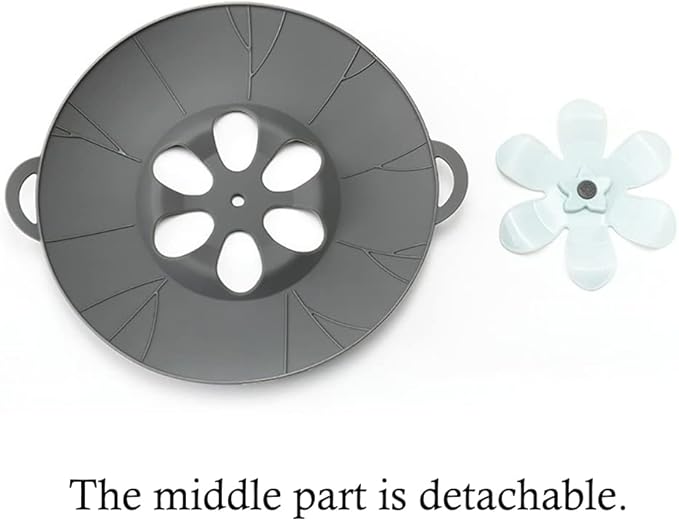 Silicone Pot Lid Cover – Flower-Shaped Anti-Overflow Rotating Fresh-Keeping Kitchen Lid