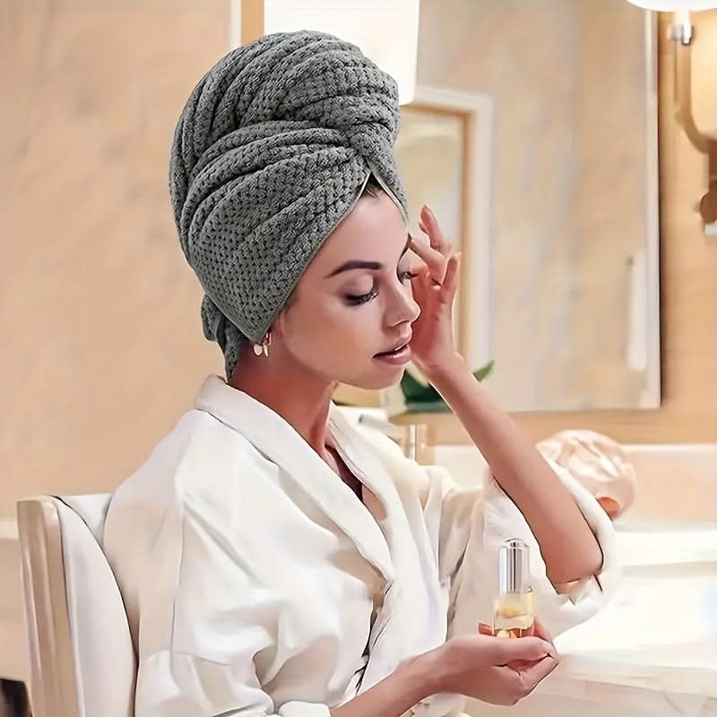 Luxurious Quick-Dry Hair Turban Wrap