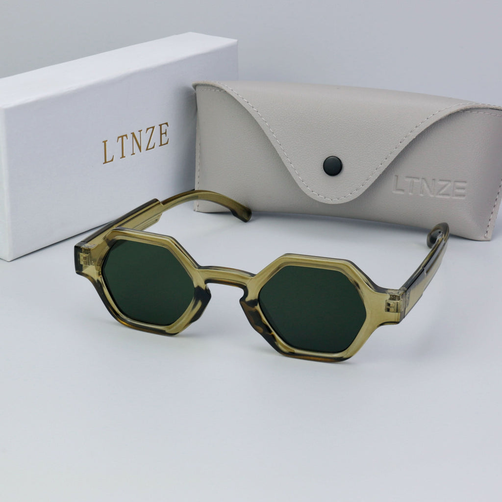 Retro Hip-Hop Polygon Glasses - Anti-Reflective, Square Frame for Men & Women