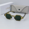 Retro Hip-Hop Polygon Glasses - Anti-Reflective, Square Frame for Men & Women