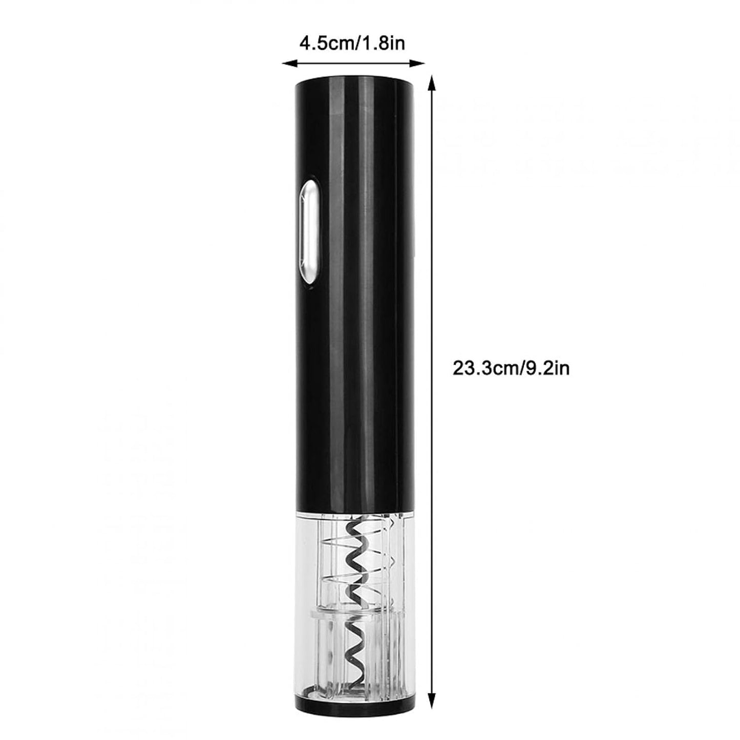 Electric Wine Bottle Opener – Luxury Stainless Steel & Polycarbonate Corkscrew for Effortless Bottle Opening