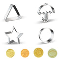 12PCS Stainless Steel Cookie Cutter Mold Kit with Press Disks & Tools