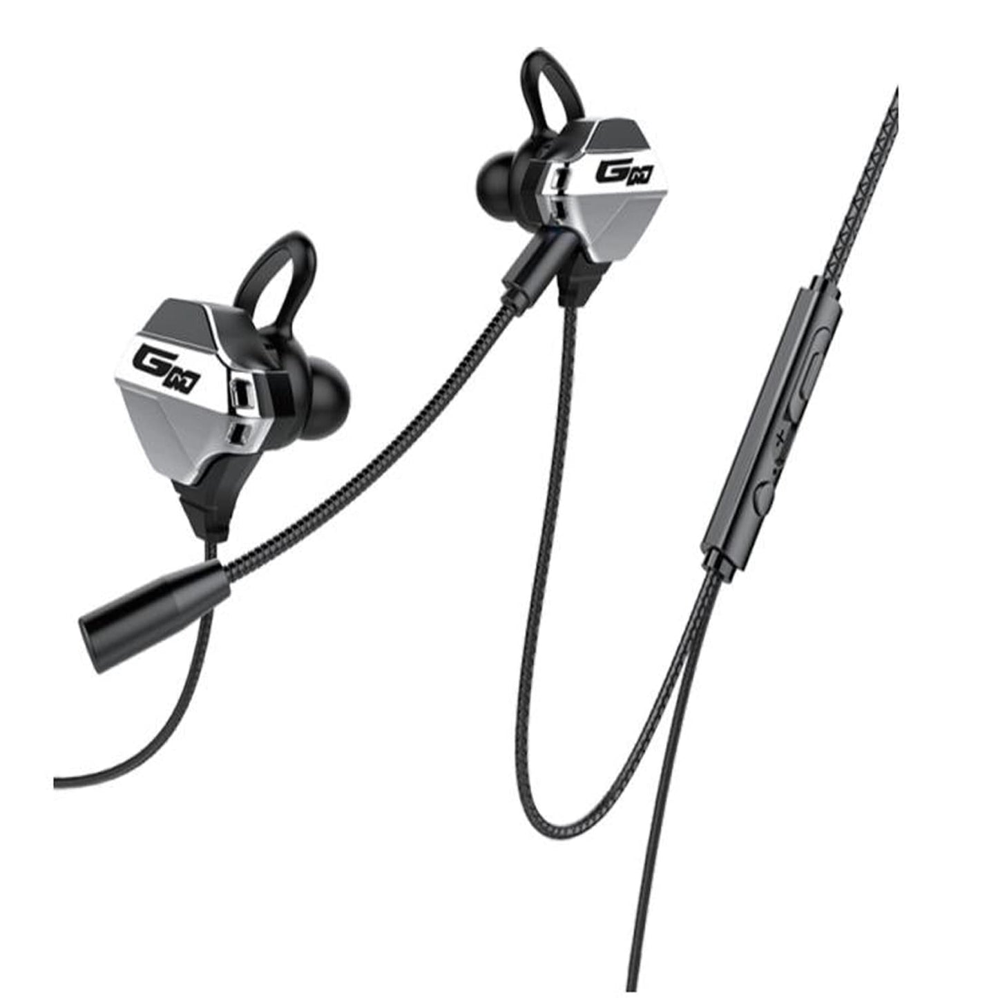 Tskf Wired Gaming Earphones with Mic, In-Ear Headphones for Mobile, PC, PS5, Xbox & Switch