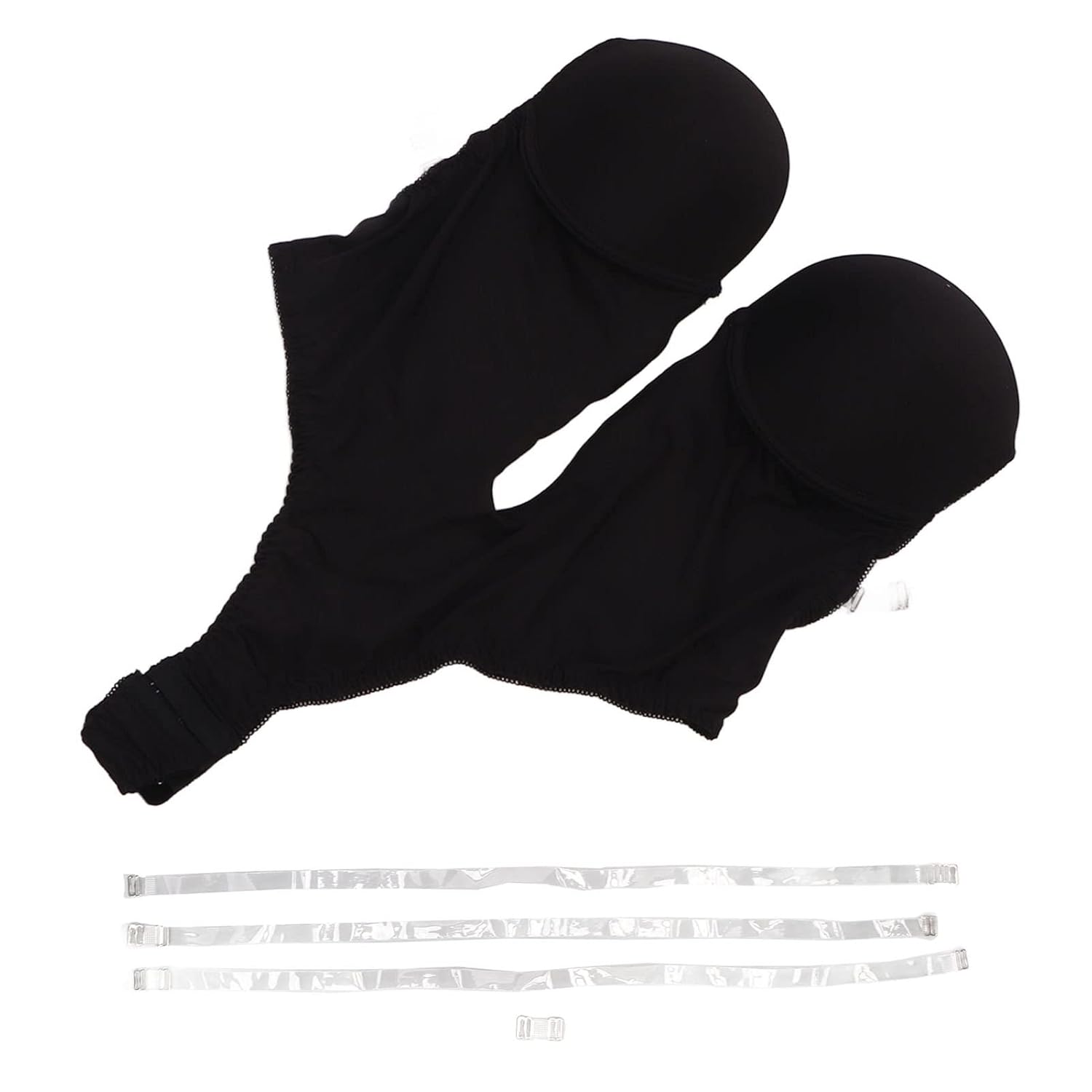 Women’s Black Backless One-Piece Lingerie – Deep V-Neck Breathable Underwear