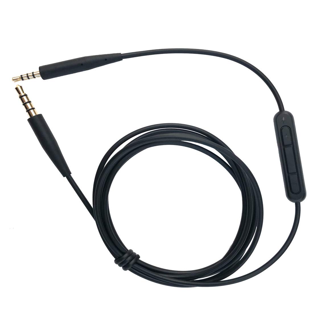 Replacement AUX Mic Cable for Bose 700, QC45, QC35, QC25, SoundTrue, OE2, AE2 Headphones – 3.5mm to 2.5mm with Inline Mic & Volume Control