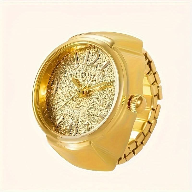 Women's Vintage Punk Finger Ring with Mini Alloy Watch