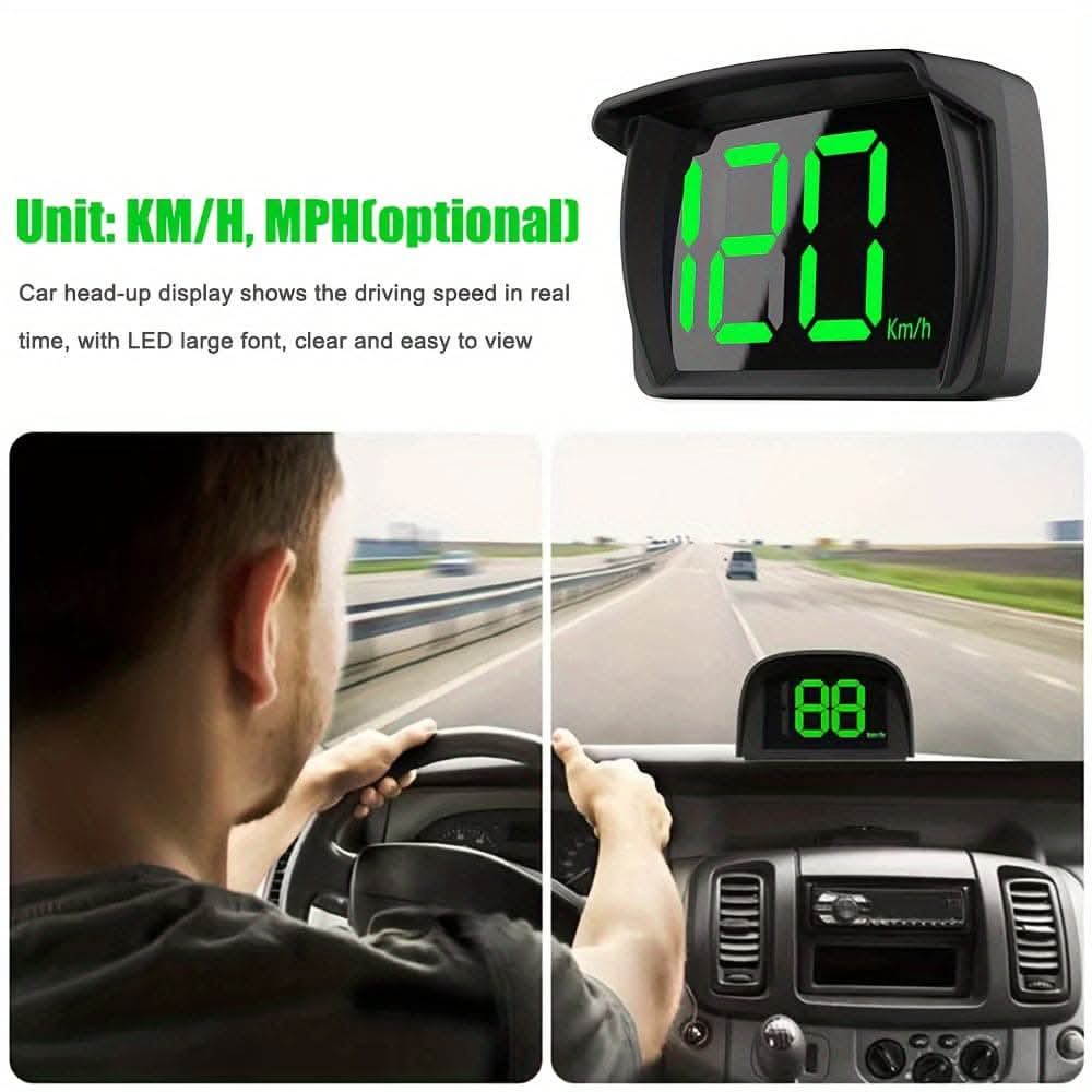 3-Inch HUD Head-Up Display – Multifunctional Car Speedometer