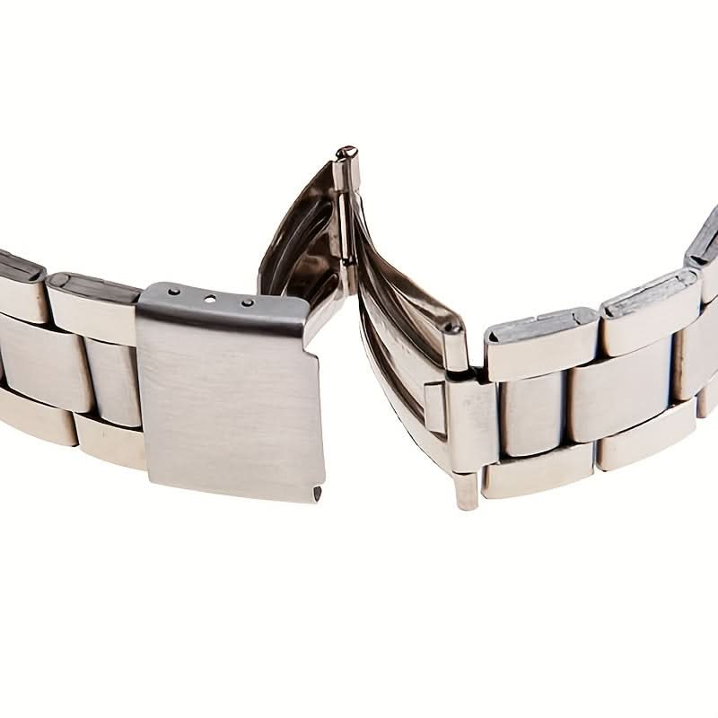 Men's Skeleton Quartz Watch – Stainless Steel Business Style with Transparent Case