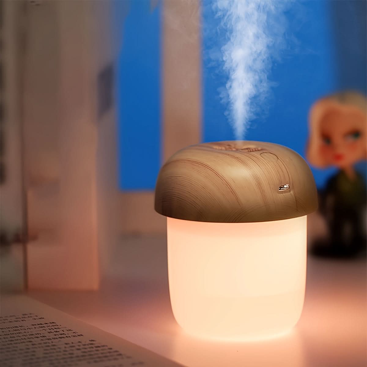 Wood Grain USB Mushroom Air Humidifier