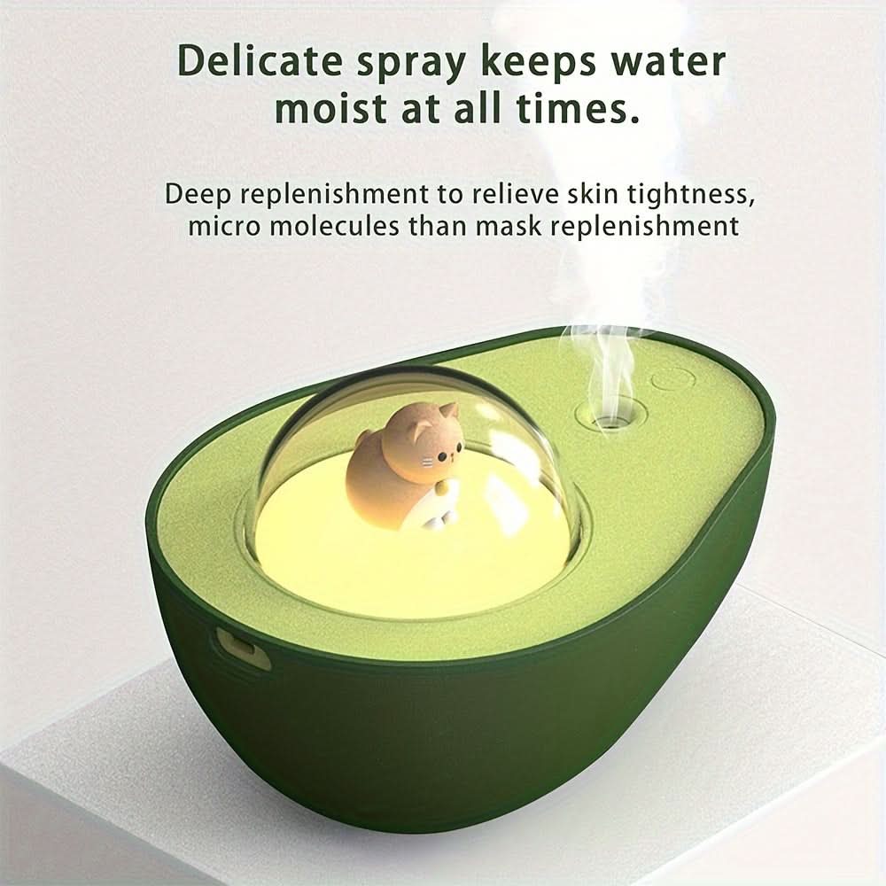Avocado-Shaped USB Humidifier & Air Purifier – Portable Aromatherapy for Home