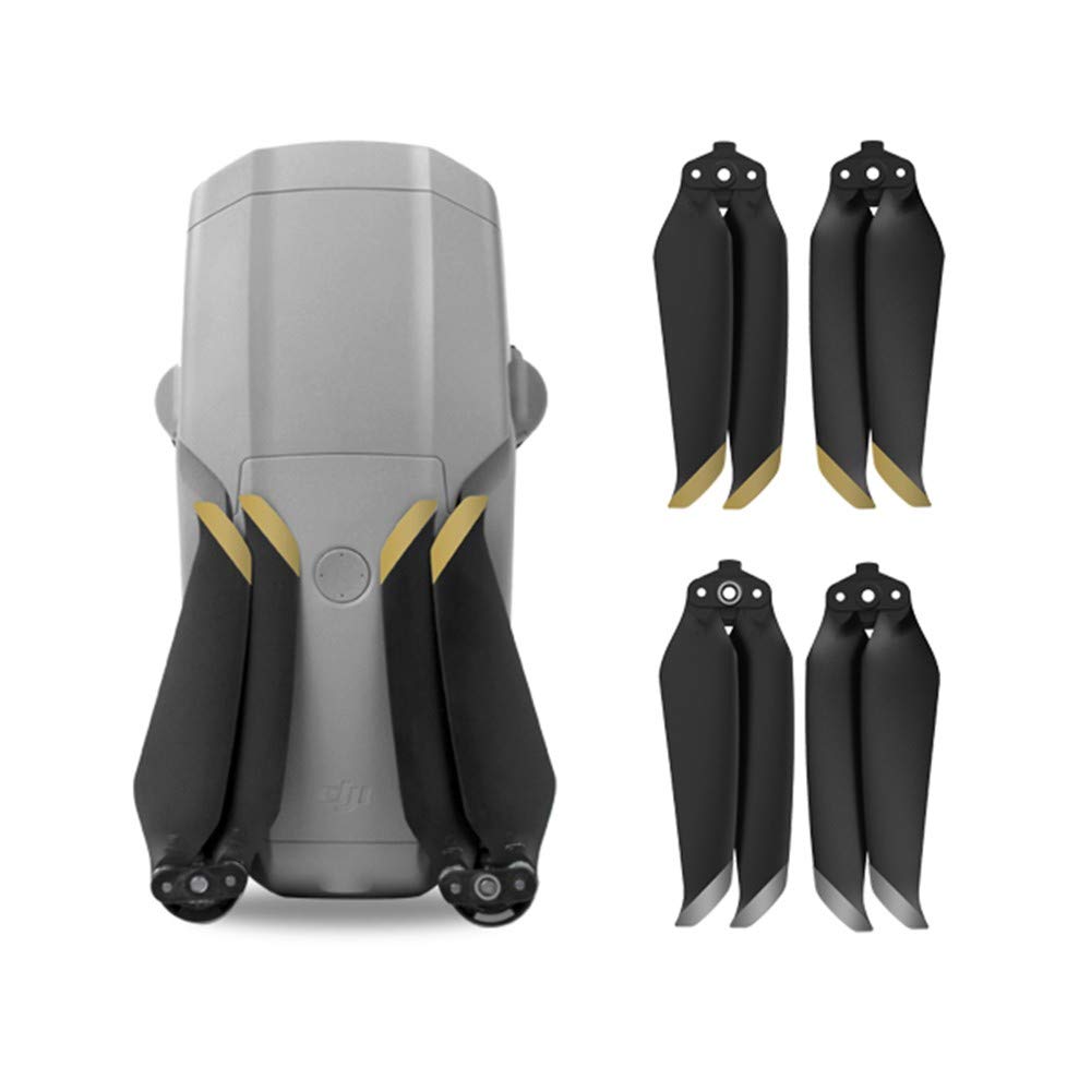 DJI Mavic Air 2 Low-Noise Propellers – Quick Release Drone Blades Set (4pcs, Black)