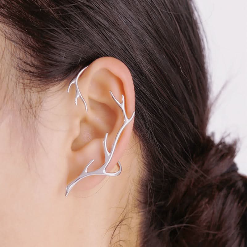 Elegant Antler Punk Alloy Ear Cuff