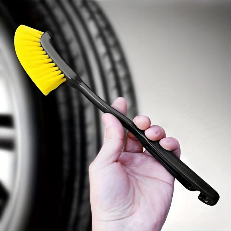 Car Crevice & Tire Brush, Nylon Bristles Wheel & Interior Cleaning Brush