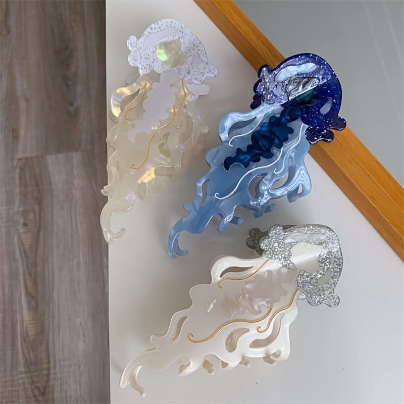 Ocean-Inspired Jellyfish Shark Hair Claw