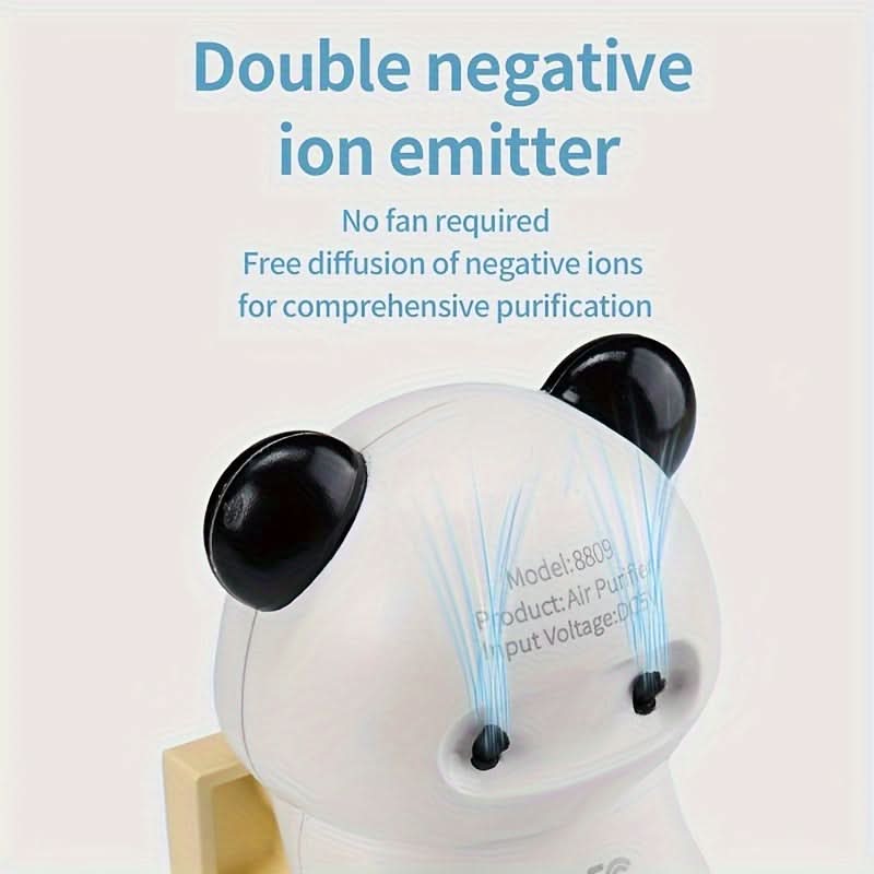 Cute Animal USB Car Air Purifier – Negative Ion Odor Eliminator