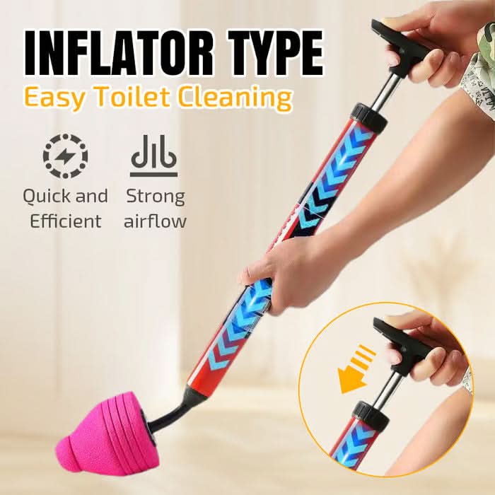 Air Pressure Toilet Unclogger, Rubber Plunger Tool