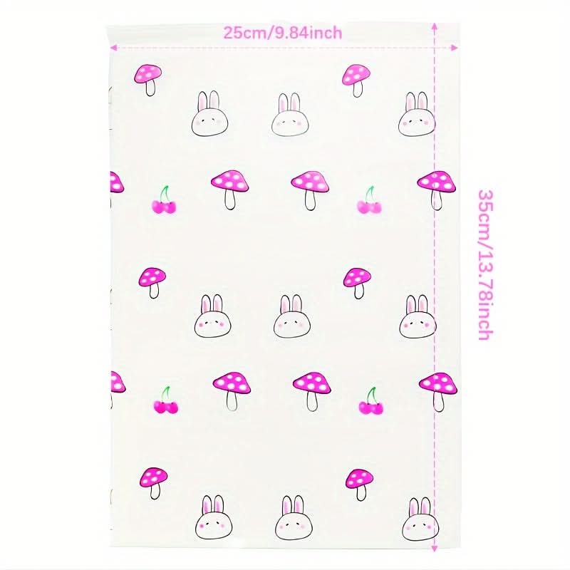10PCS Fashionable Zipper Storage Bags - Fun Prints & Secure ZipLock