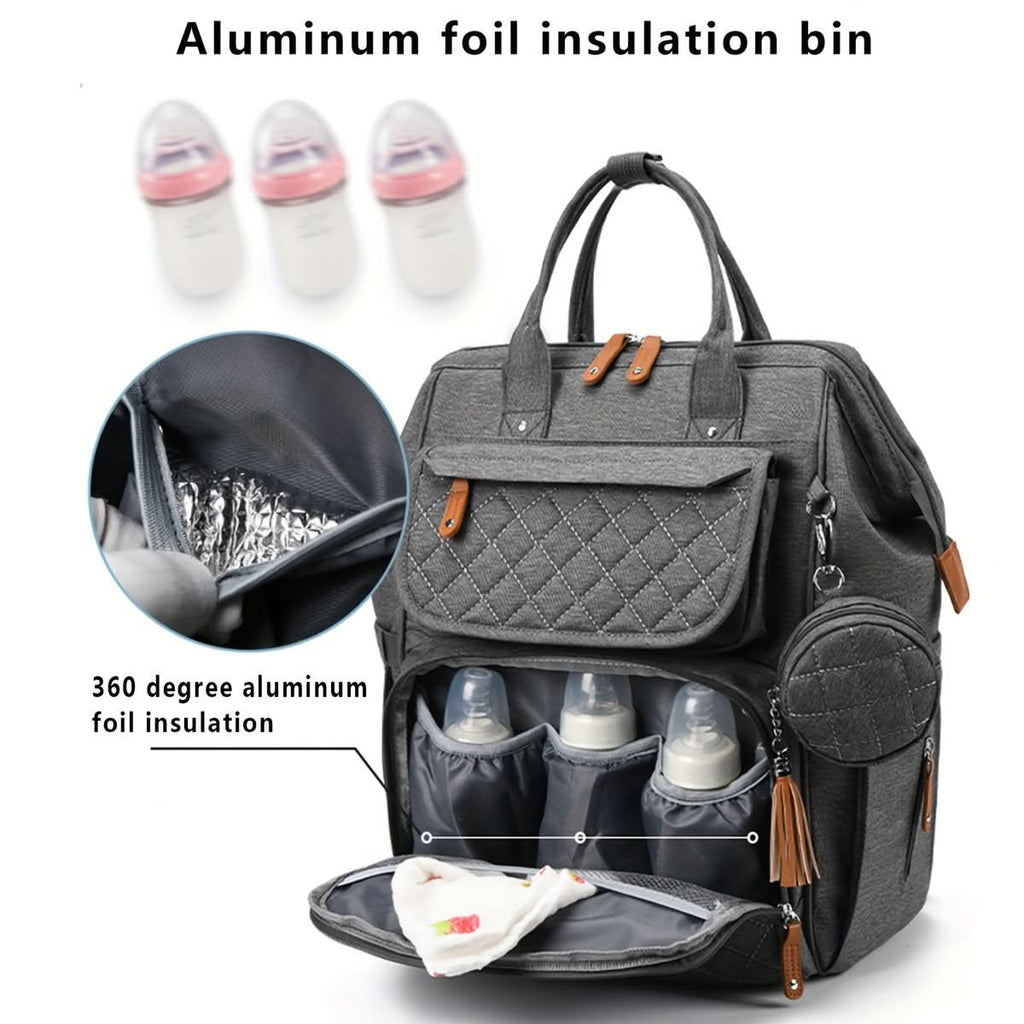Water-Resistant Diaper Backpack for Moms