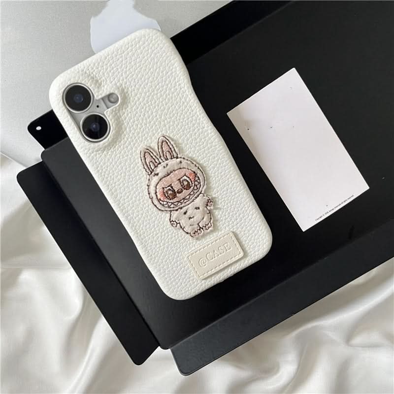 Cute Cartoon Faux Leather iPhone Case