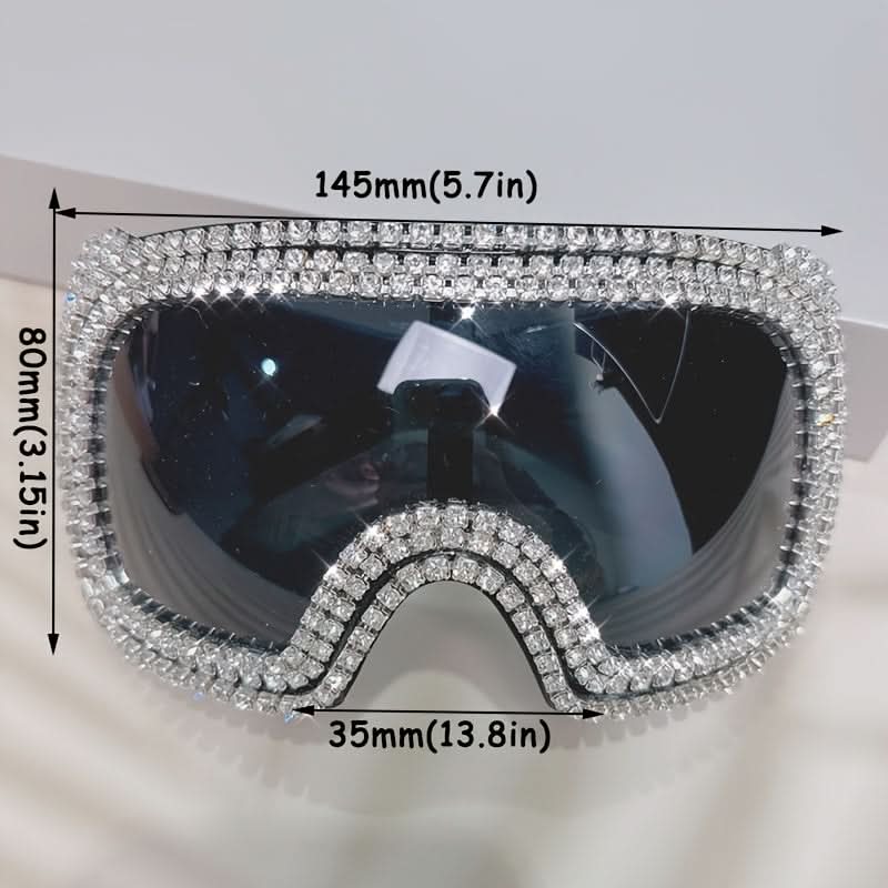 Oversized Rhinestone Sunglasses for Bold Style
