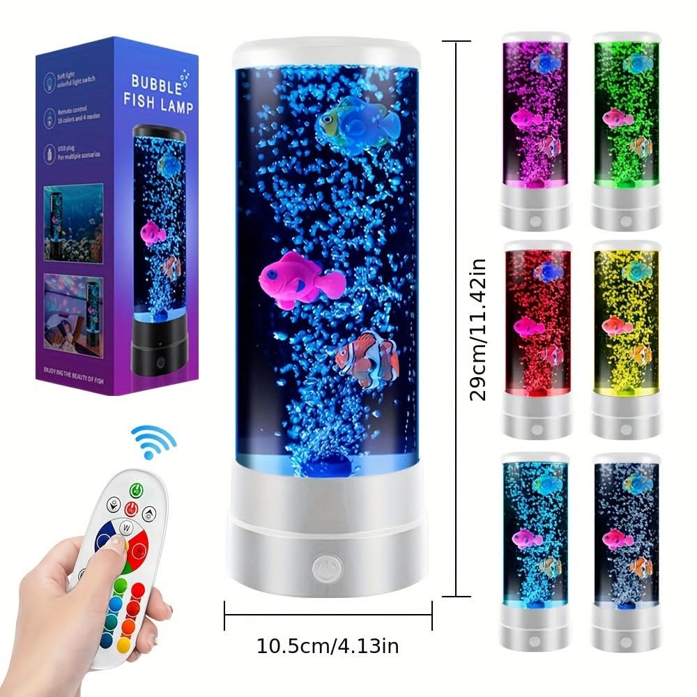 12-Inch LED Bubble Fish Atmosphere Lamp