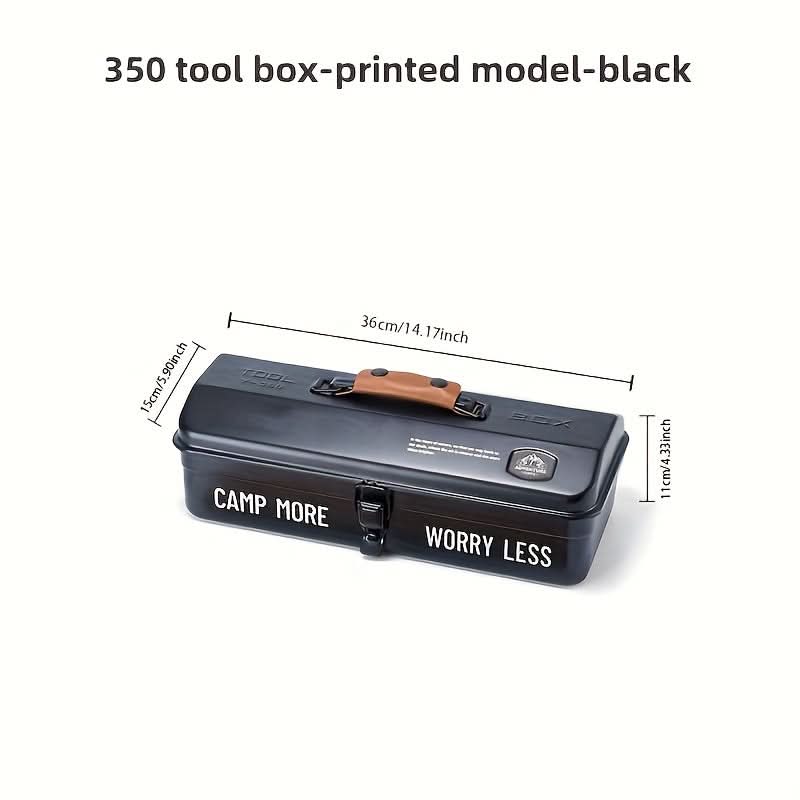 Durable Metal Tool Box with Stickers