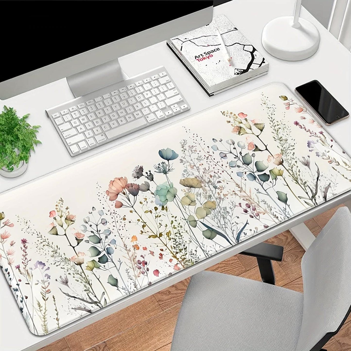 Floral Large Mouse Pad - Extended Desk Mat