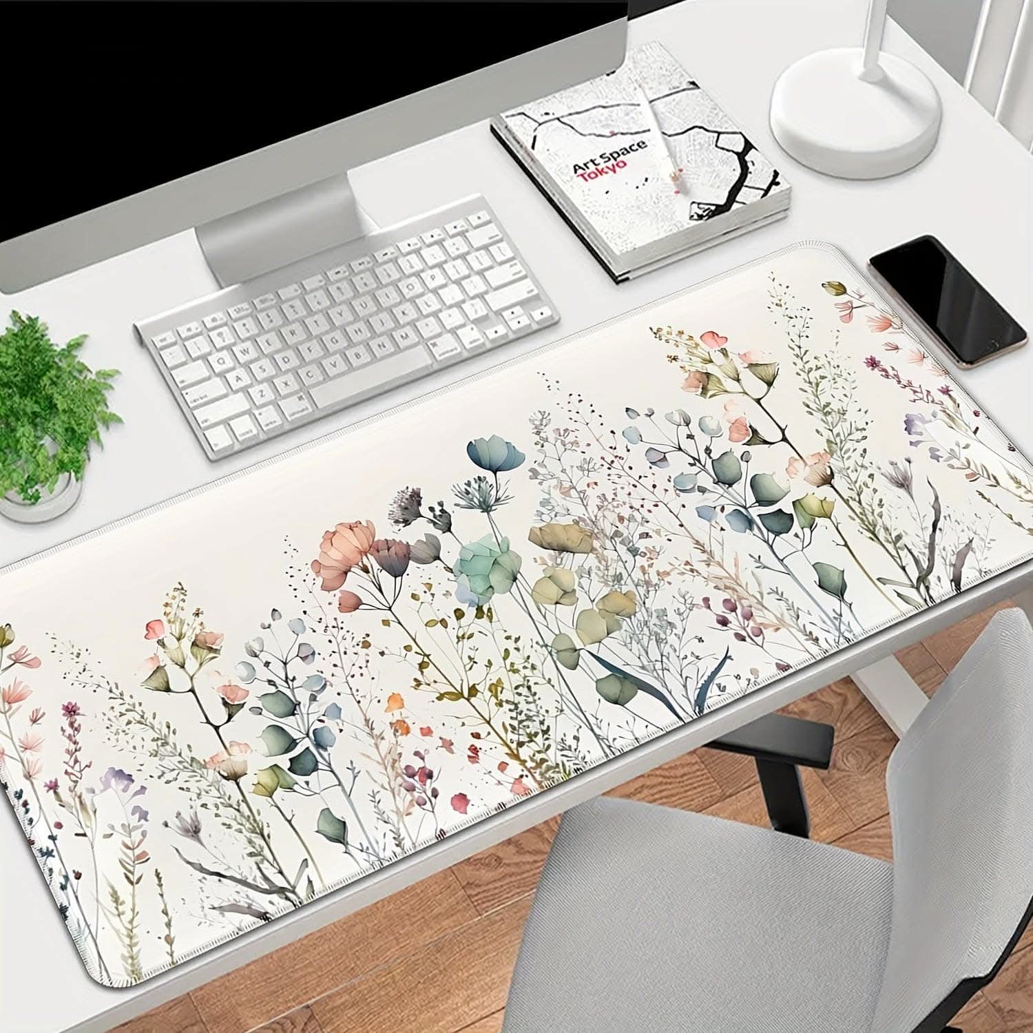 Floral Large Mouse Pad - Extended Desk Mat