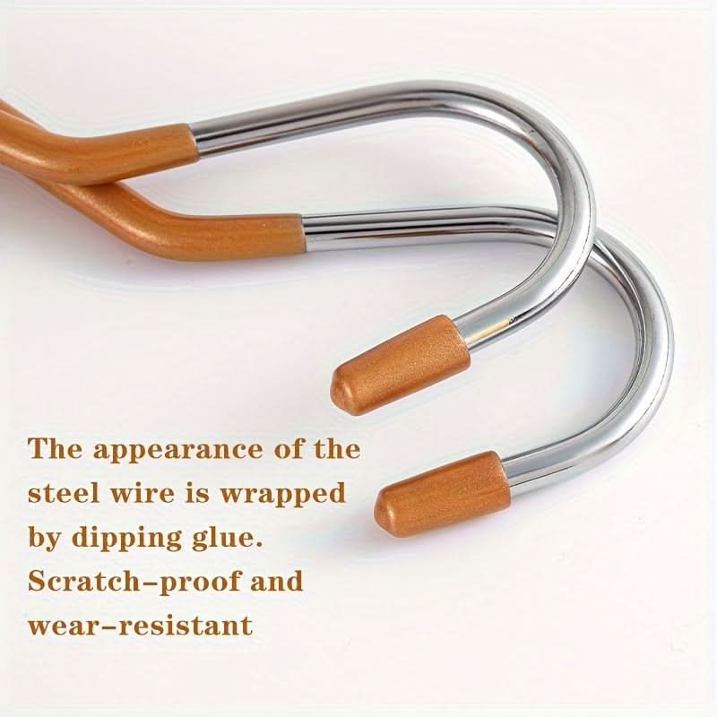 2-Pack Rubber-Coated C-Hook Hangers