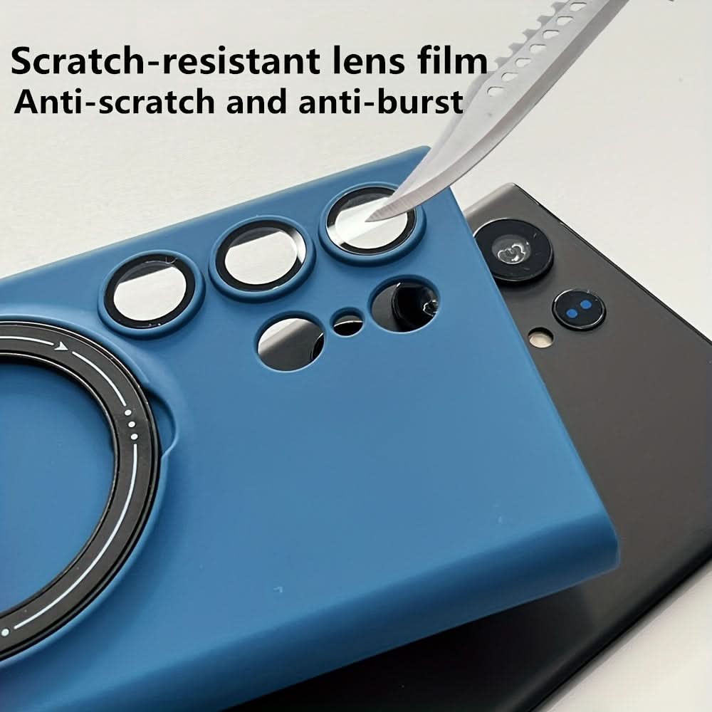 Retro Magnetic Case with Lens Protector for Samsung Galaxy S23 Series