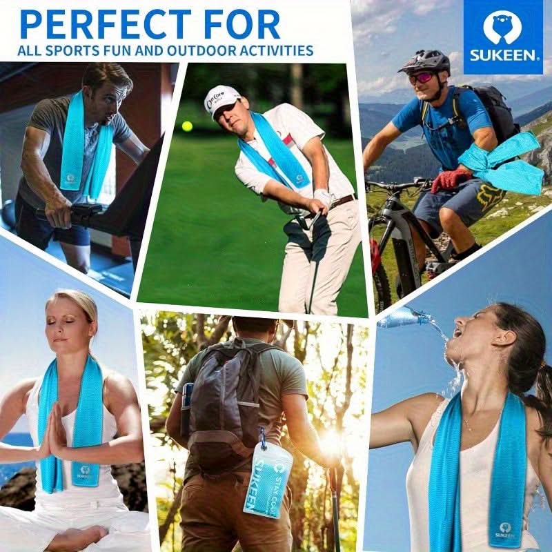 6-Pack Quick-Chill Cooling Towels – Soft, Breathable & Fast-Dry