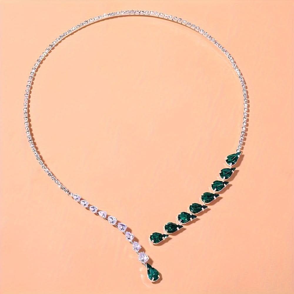 Luxury Rhinestone Bridal Necklace – Party Jewelry