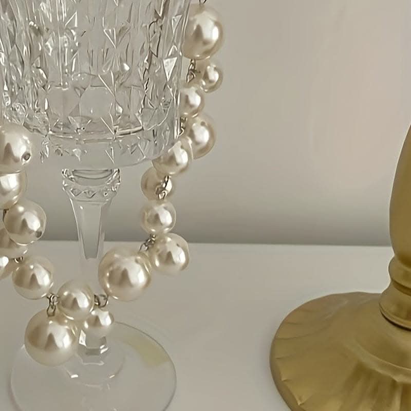 Luxurious Faux Pearl Necklace – Elegant Evening Jewelry