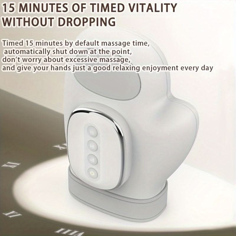 Smart Wireless Hand Massager with 5 Intensity Levels - Portable Kneading Massager