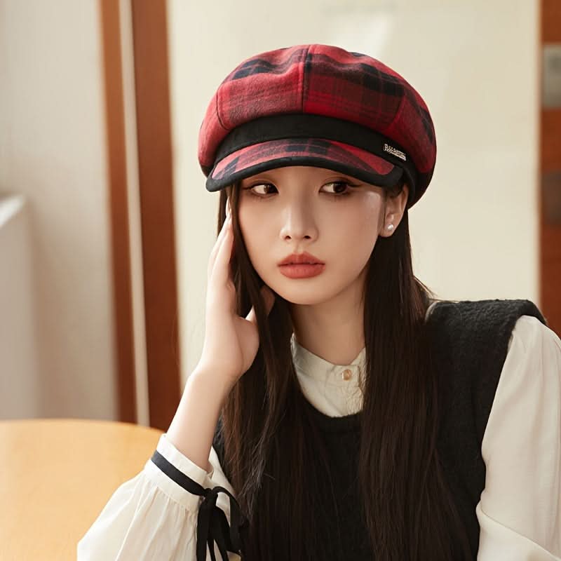 Women’s Retro Wool Beret – Fall/Winter Painter Hat, Stylish Gift