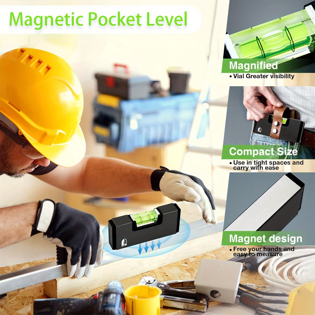 Precision Aluminum Magnetic Level for Easy Measuring