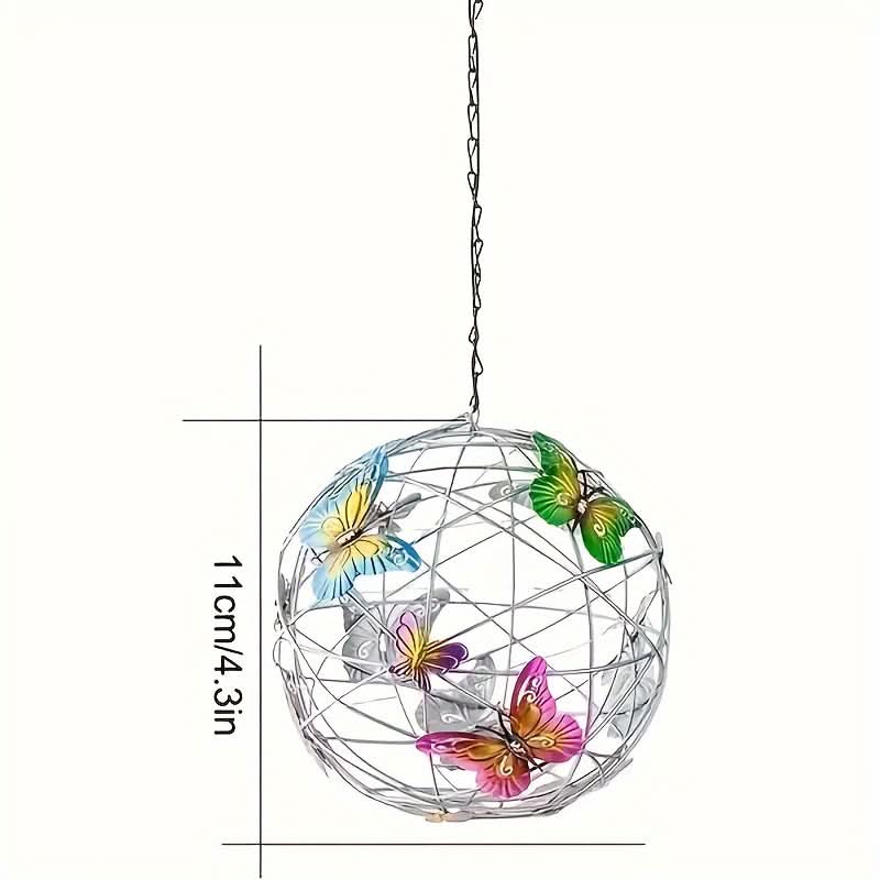 Colorful Butterfly Solar Ball Light – Decorative Hanging Tree Lights