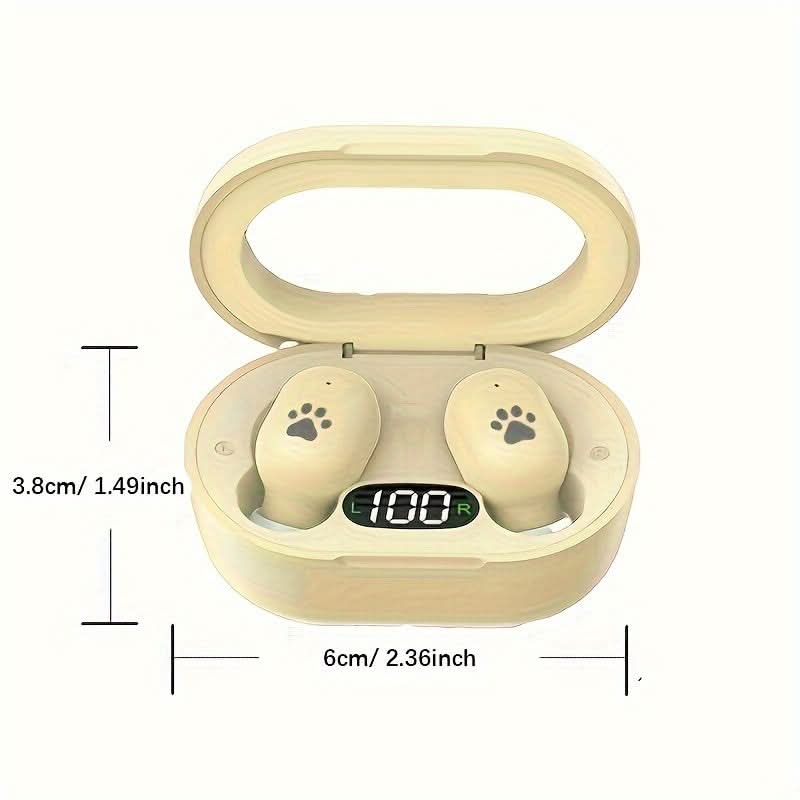 V5.3 Wireless Earbuds, LED Digital Display, HiFi Sound