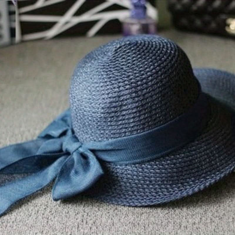 Women’s Summer Straw Sun Hat – Breathable & Lightweight with Ribbon Tie