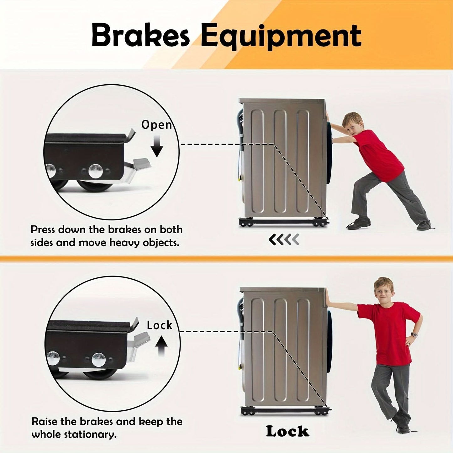 Adjustable Metal Appliance Dolly 2-Pack - Heavy-Duty Mobile Base