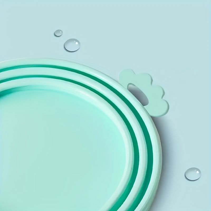 Silicone Pet Food Can Lid with Spoon
