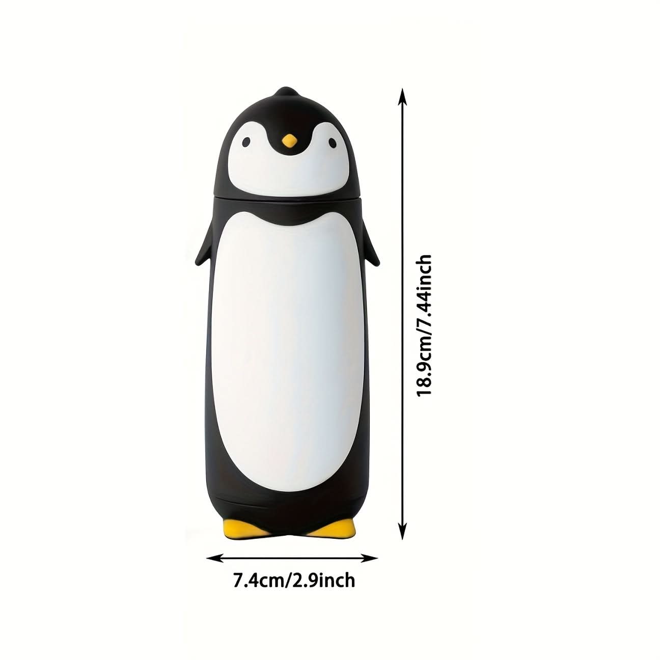 280ml Double-Wall Glass Penguin Tumbler