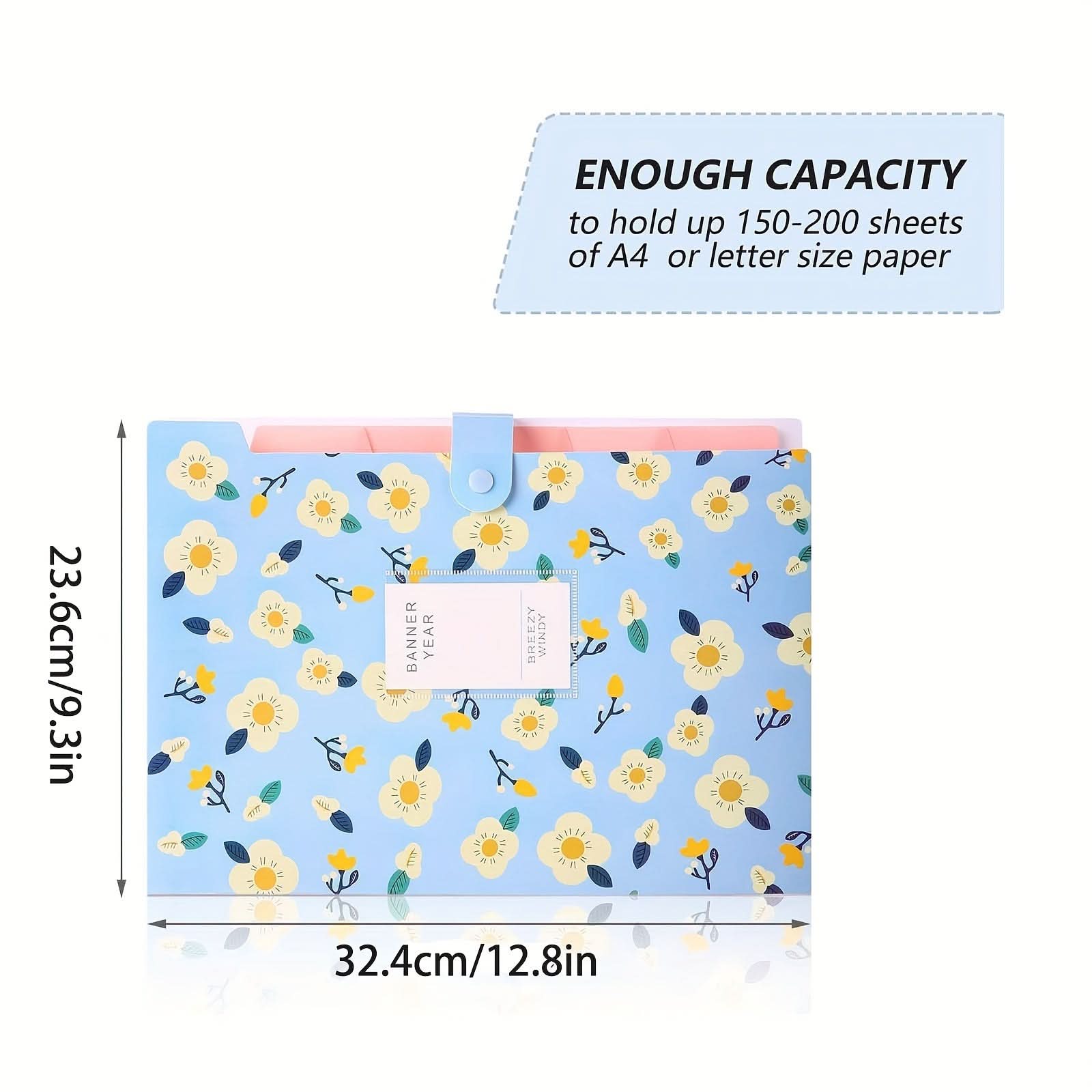 Waterproof Accordion File Folders