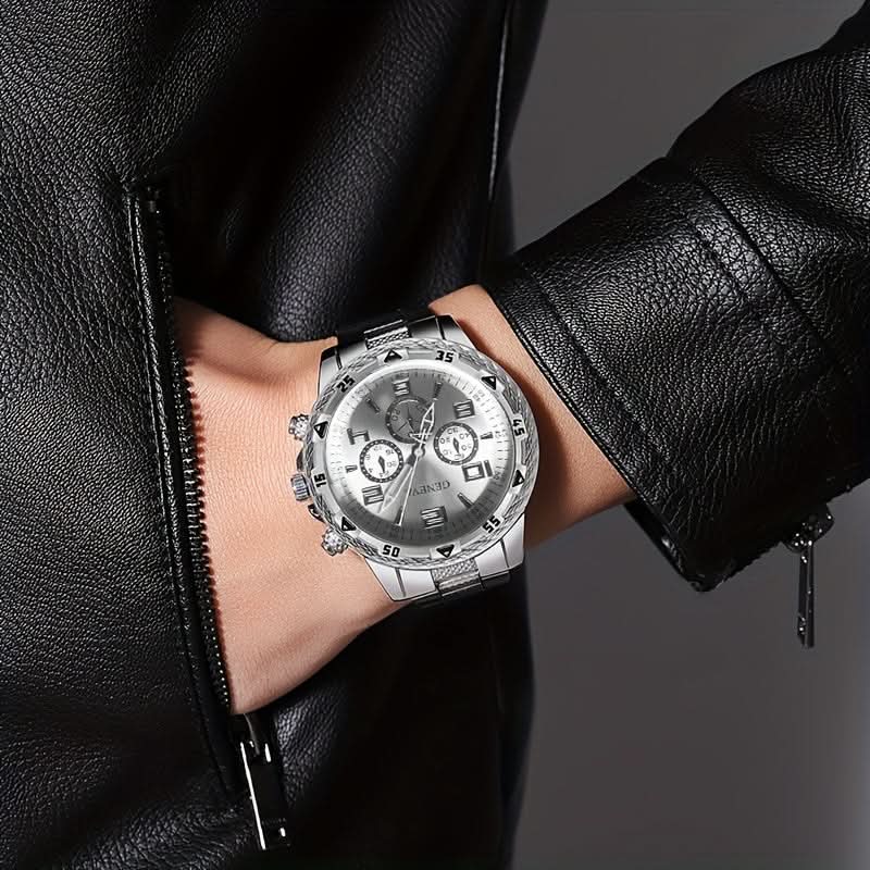 Stylish Men's Quartz Watch – Simple Elegance with Date Feature